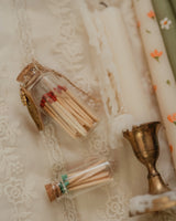 Hand painted floral candle