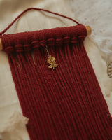 Mini red wall hanging