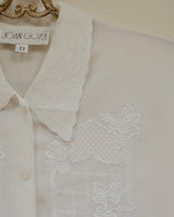 Vintage white sheer blouse